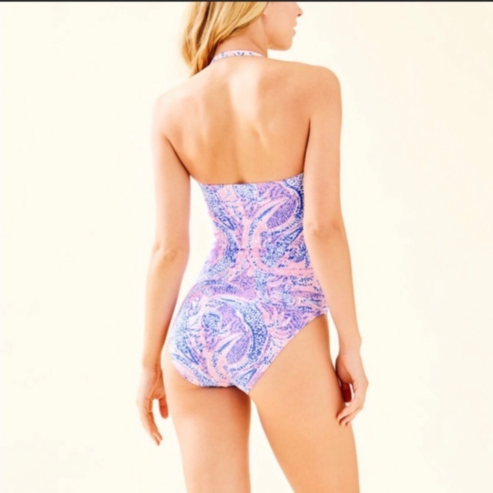 Lilly Pulitzer Flamenco one-piece bathing suit in print Maybe Gator size 12 EUC - Picture 2 of 8